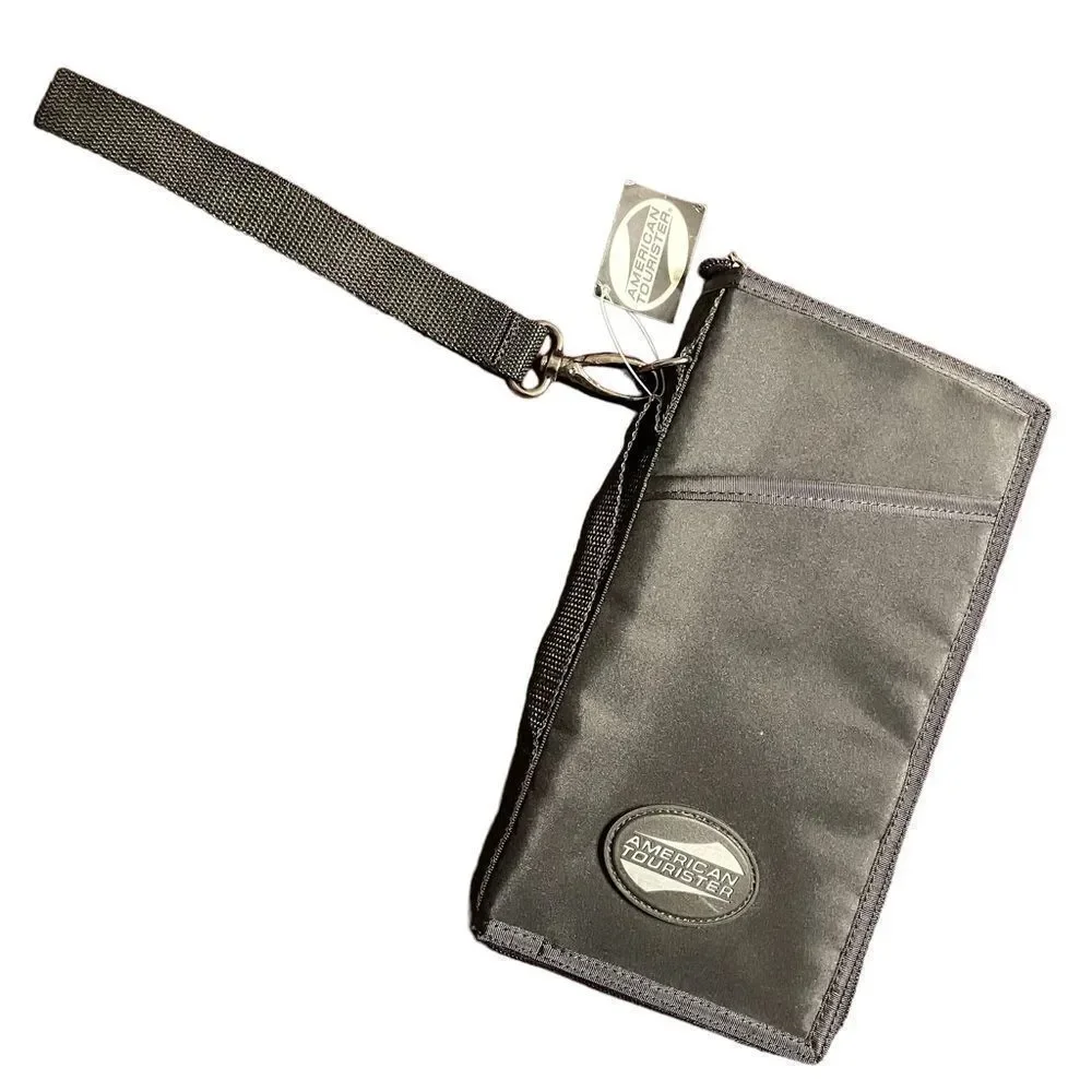 American Tourister Black Travel Document Holder